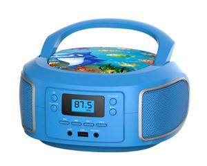 กล่องวิทยุสเตอริโอแบบพกพา4วัตต์พร้อมจอแสดงผล LED เครื่องเล่น CD อินพุต AUX สำหรับซีดีดีวีดีเครื่องเล่น CD DVD - Product Image 1