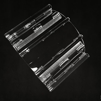 Support de plaquettes en quartz transparent personnalisé pour 2/4/6 plaquettes, instrument en verre de haute pureté