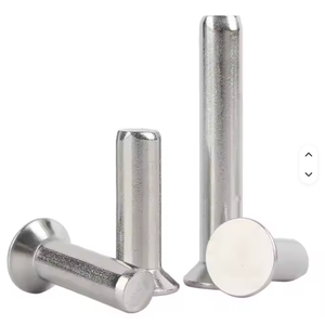 Rivets solides à tête fraisée en acier inoxydable 304, rivets à tête plate DIN661, pour fixation industrielle - Product Image 1
