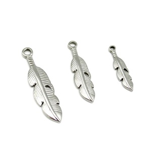 Colgantes de Plumas de Acero Inoxidable Unisex para Collares y Pendientes (80-110 Caracteres) - Product Image 3