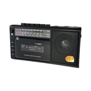 Factory Custom Retro Portable Cassette Recorder With FM AM Radio USB TF Slot <b>LED</b> <b>Light</b> <b>Rechargeable</b> Boombox For Outdoor Camping - Product Image 2