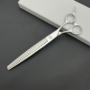 Ciseaux professionnels pour toilettage des animaux, 8 pouces, en acier inoxydable, type « fishbone », pour toilettage canin - Product Image 1