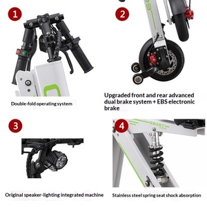<span class=keywords><strong>Vélo</strong></span> <span class=keywords><strong>électrique</strong></span> pliable portable pour adultes, hommes et femmes, <span class=keywords><strong>léger</strong></span>, pour les trajets quotidiens, moteur à moyeu avant, frein à disque, vitesse maximale de 12 km/h - Product Image 3