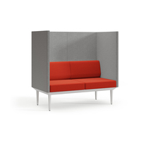 Ensemble canapé moderne en cuir avec accoudoirs hauts Design de zones d'attente publiques Hôpitaux Bureaux Chaises de repos modulaires