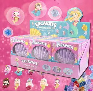 Juguete de Excavación de la <span class=keywords><strong>Serie</strong></span> Sirena en Caja Ciega Arqueológica OEM, Mini Carcasa de Plástico, para Ciencias Preescolares, Gran Venta - Product Image 6