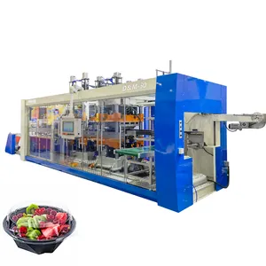 Full Automatic Thermoforming Machine for PP PS PET PVC Plastic Container Tray Disposable Box Thermoforming Making Machine