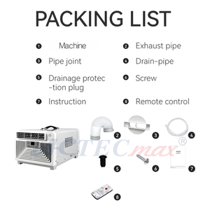 <span class=keywords><strong>Climatiseur</strong></span> portable 300W 3000BTU pour dortoir, tente, caravane, remorque, cabine, camping-car, 110V 220V, mini unité de climatisation, fourni par l'usine <span class=keywords><strong>avec</strong></span> tuyau de drainage - Product Image 3
