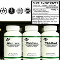 Vente en gros d'usine OEM ODM Marque privée Complément alimentaire naturel à base de plantes Extrait d'hamamélis Virginiana Capsules de Hamamélis pour adultes