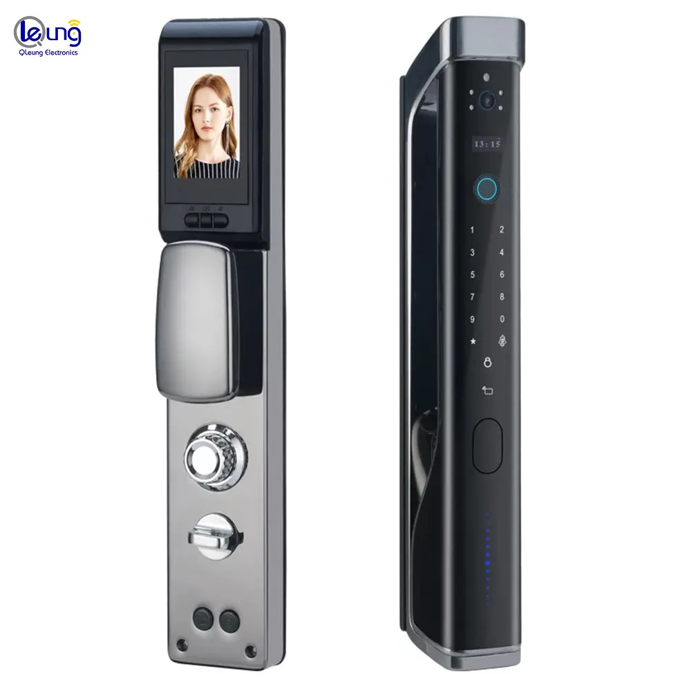 Bestverkopende S915max Wifi Lock Volautomatische Vingerafdruk Kaart Code Kijkgaatje Camera Smart Deurslot