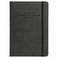 Carnets en cuir PU marron, reliure parfaite, agenda personnalisable, couverture rigide
