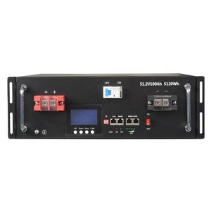 Batería de Litio de 51.2V 100Ah, 48V 100Ah, 5KW 10KW 15KW, Sistemas Solares, Paquete de Baterías LiFePO4 de 48V 100Ah - Product Image 1
