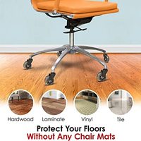 2.5 pouces 3 pouces roues de chaise de bureau roues universelles de remplacement tige 11mm 10mm roulettes de chaise en PU pour sols en bois dur et tapis