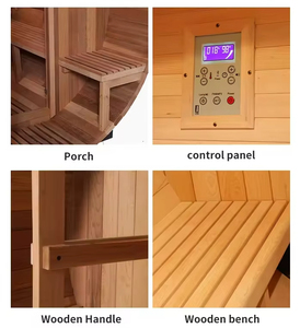 2025 Hot <span class=keywords><strong>Sale</strong></span> Moderne Thuissauna voor <span class=keywords><strong>1</strong></span> Persoon, met Fins Pine Massief Houten Koolstofverwarming Infrarood Sauna te Koop - Product Image 3