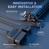Pare-soleil électrique automatique pour pare-brise avant, compatible avec Model 3 Highland et Model Y Juniper, pare-soleil motorisé, alimentation OBD, isolation thermique