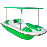 Bateau à pédales touristique - Bateau de divertissement à pédales en fibre de verre pour la navigation aquatique, bateau de croisière pour zones panoramiques