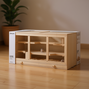 Gabbia per Criceti in Legno ZSLLER, Dimensioni Ridotte, Resistente, per Uso Interno - Product Image 2