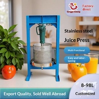 Nieuwe roestvrijstalen handmatige jack-squeezer, multifunctionele huishoudelijke pers voor het persen van wijn, groenten en fruit Ce