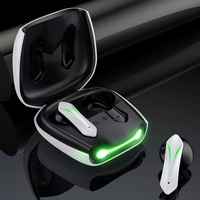 Auriculares Inalámbricos para Juegos Leadingplus con Molde Privado, Luz RGB, Pantalla Digital, Baja Latencia 5.0, Resistentes al Agua IPX5
