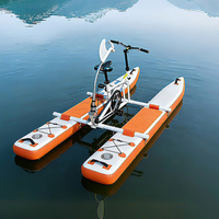 Nouveau design de vélo aquatique pour adultes, pédale en PVC gonflable de haute qualité, vélo simple, équipement de loisirs, bateaux à pédales aquatiques à vendre