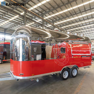 קייטרינג מטבח נייד קרוואן אוכל נייד אמריקאי קפה גלידה מזון מהיר חטיפים מסעדות משאית נירוסטה נקניקיות צ'יפס - Product Image 3