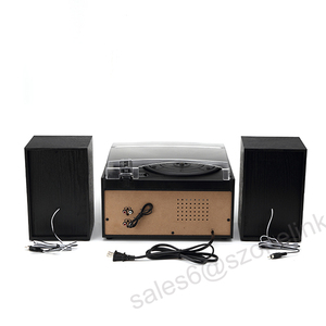 Tocadiscos para Vinilo con Altavoces Externos, Tocadiscos con Correa de Transmisión, Altavoces Estéreo Dobles, Soporte para LP Vintage, 3 Velocidades, Inalámbrico - Product Image 6