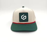 Casquette de baseball personnalisée à 5 panneaux à séchage rapide Casquette de baseball imperméable en PVC Patch Logo Performance avec trou laser mignon Chapeaux à profil haut