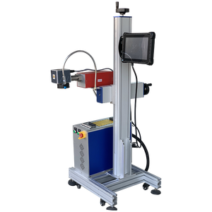 Chất lượng cao bay UV sợi CO2 <span class=keywords><strong>Laser</strong></span> đánh dấu máy cho chai nước nhựa gói dây dòng sản phẩm dòng - Product Image 6