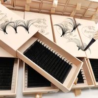Extensions de Cils Volume Easy Fanning Effet Vison Synthétique Éventail Facile Naturel Plateau de Cils