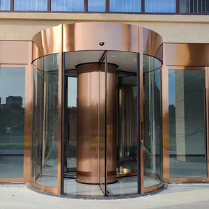Porta Girevole Automatica in <span class=keywords><strong>Vetro</strong></span> Temperato, Design Minimalista per Esterni, Porta Rotante Commerciale per Hotel e Edifici per Uffici - Product Image 5