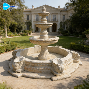 Fuente <span class=keywords><strong>de</strong></span> <span class=keywords><strong>Agua</strong></span> <span class=keywords><strong>de</strong></span> Mármol Blanco Natural <span class=keywords><strong>de</strong></span> 3 Niveles, Estilo Europeo, Hecha a Mano, <span class=keywords><strong>para</strong></span> Decoración <span class=keywords><strong>de</strong></span> Jardín y Exteriores <span class=keywords><strong>de</strong></span> Villas - Product Image 6