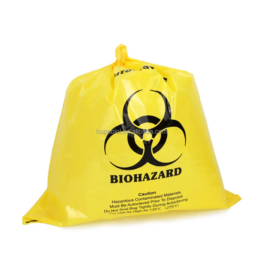 מפעל מחיר רפואי פסולת שקיות פלסטיק אשפה תיק biohazard <span class=keywords><strong>החיטוי</strong></span> תיק בשימוש בבית חולים