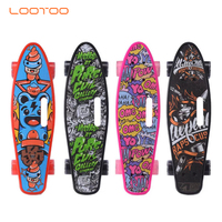 Planche de surf à grande vitesse personnalisée en plastique imprimé avec des étoiles de la galaxie, longboard, planches de skateboard, cruiser, pour enfants, débutants, adolescents