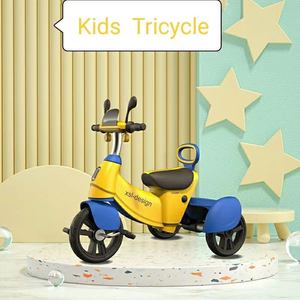 Triciclo Infantil Estilo Motocicleta, Amarillo y Azul, de 3 Ruedas, con Pedales, para Niños de 2 a 5 Años - Product Image 5
