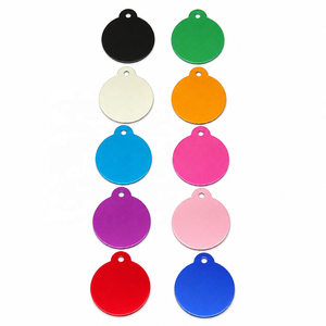 Etiqueta de Identificación Personalizada para Mascotas, Grabada con Láser, de Aluminio, Multicolor, con Orificio, para Perros y Gatos, Accesorios para Mascotas - Product Image 2