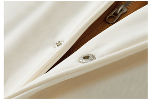 Venta al por mayor de los hombres de otoño logotipo personalizado chaqueta de béisbol Unisex poliéster suave uniforme de béisbol - Product Image 5