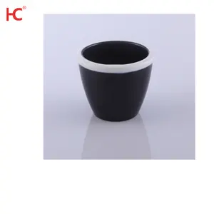 Z001 Factory Black-white Color Stylish Black Melamine Matte Tableware 100% Plastic Cup Drinking Restaurant Sustainable Party
