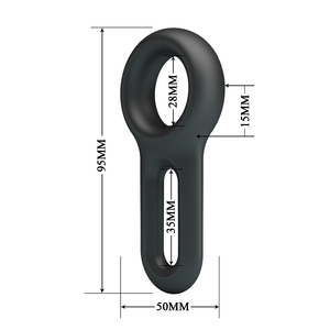 Anillo para Pene <span class=keywords><strong>de</strong></span> Silicona Suave CRAZY BULL, Color Negro, Anillos para Retrasar la Eyaculación, Juguetes Sexuales Pequeños para Hombres, Productos Masculinos - Product Image 5