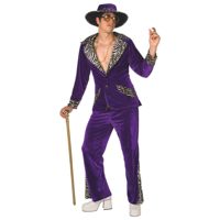 Costumes d'Halloween Costumes de pimps des années 70 pour hommes Costume de fête d'Halloween pour adultes