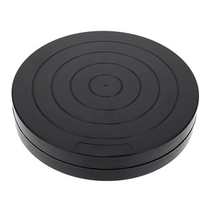 Secolorart Art 18cm plateau tournant en plastique sculpture <span class=keywords><strong>roue</strong></span> plateau tournant pour bricolage Sculpture argile céramique poterie fournitures - Product Image 1