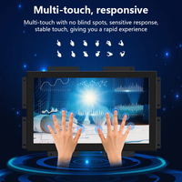 Moniteur tactile à écran ouvert de 15 pouces, étanche IP65, écran LCD TFT, PC robuste, écran LED, contrôle industriel, ordinateur tout-en-un