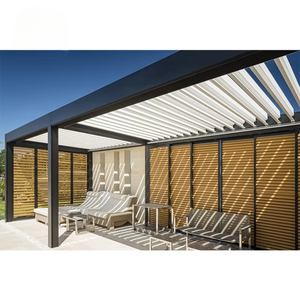 Tetto con feritoie <span class=keywords><strong>in</strong></span> alluminio impermeabile automatico per <span class=keywords><strong>balcone</strong></span> del cortile del Patio-<span class=keywords><strong>tettoia</strong></span> Pergola motorizzata per spazi esterni - Product Image 1