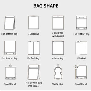 Sacs alimentaires en plastique autoportants personnalisés avec des fermetures éclair faciles à déchirer et refermables pour l'emballage de noix et de fruits secs - Product Image 4