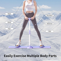 Simulateur de ski pliable pour entraînement cardio à domicile avec repose-bras et entraîneur de jambes pour équipement et accessoires d'entraînement au snowboard
