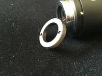 Adaptateur d'objectif de caméra D Mount vers C Mount pour objectifs de 8 mm sur caméras à film Bolex de 16 mm, en alliage d'aluminium usiné CNC, noir