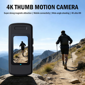 Mini caméra corporelle portable de poche, caméra d'action compacte 1080P 4K WiFi étanche avec écran tactile - Product Image 3
