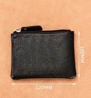 Porte-monnaie portable en cuir PU doux petits portefeuilles fermeture éclair femmes pochette sacs mini porte-carte de crédit