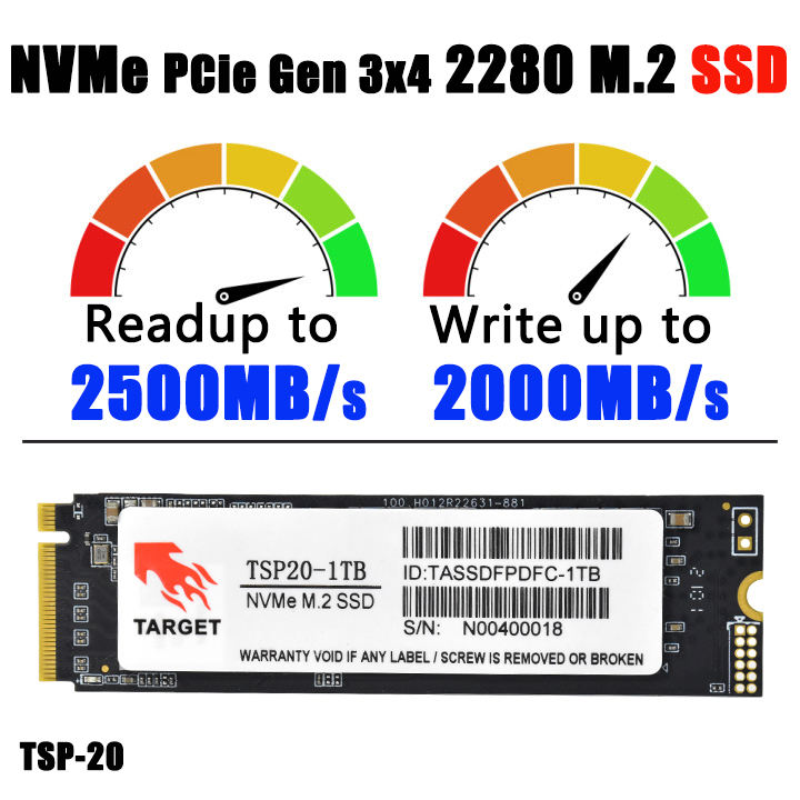 TARGET M.2 NVME SSD 128GB 256GB 512GB 1TB 2TB 3年保証の新品