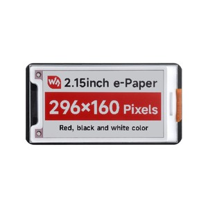 Écran E-Paper de 2,15 pouces (B), écran E-Ink, 296x160, rouge/noir/blanc, interface SPI - Product Image 1