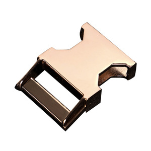 Metal Buckle Zinc Alloy Side Release Buckle For Bags Backpacks <b>Webbing</b> Durable Champagne Gold - Product Image 1
