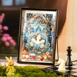 Lot de 18 autocollants décoratifs de Noël auto-adhésifs brillants découpés en PET et papier, série Conte de fées, double matériau - Product Image 4